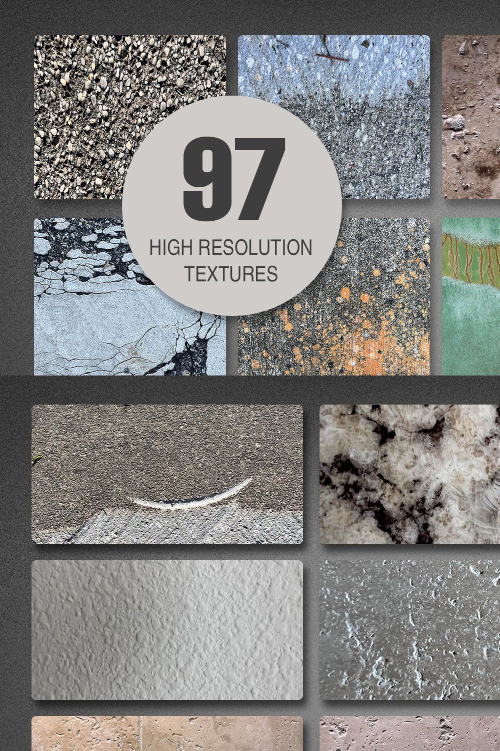 Wall Concrete and Floor Texture Pack pinterest preview image.