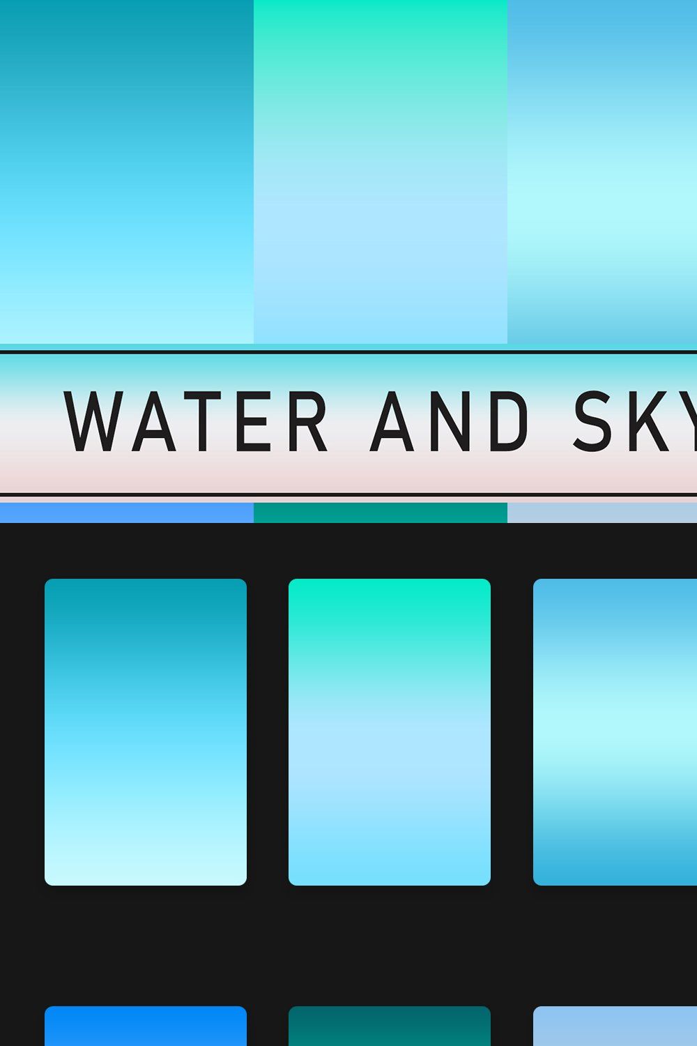 Water And Sky Gradients pinterest preview image.