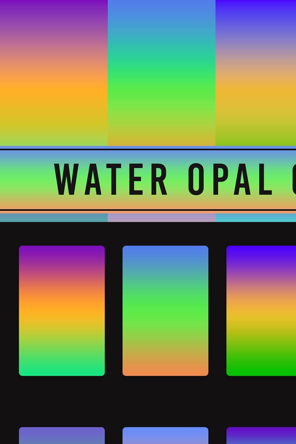 Water Opal Gradients pinterest preview image.