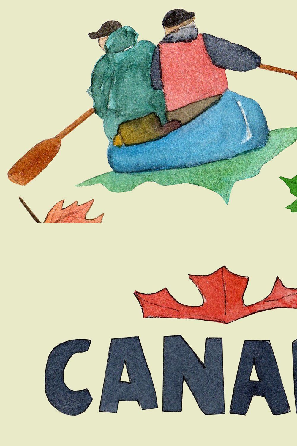 Watercolor Canada Travel Clipart pinterest preview image.