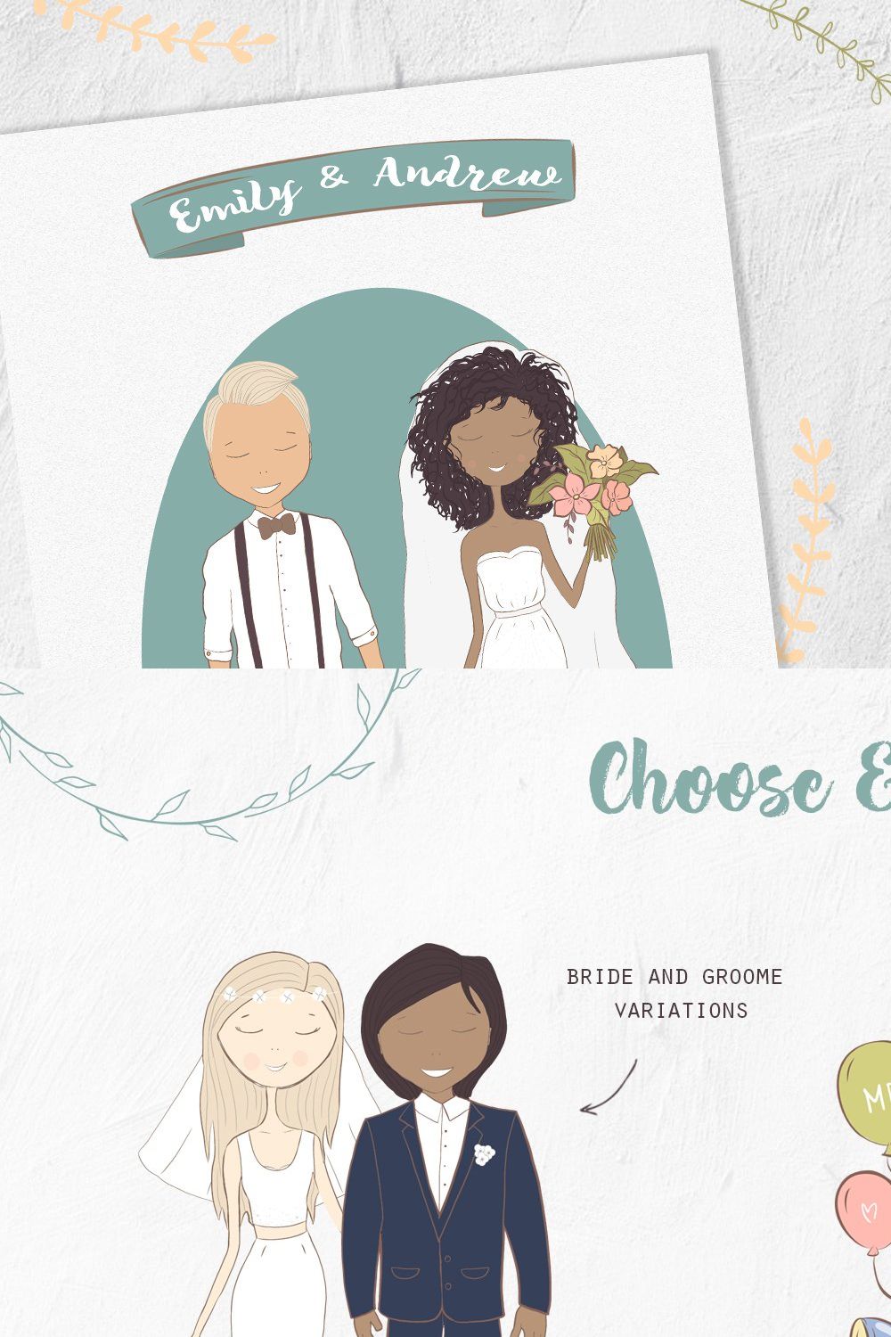 Wedding Cards creator pinterest preview image.