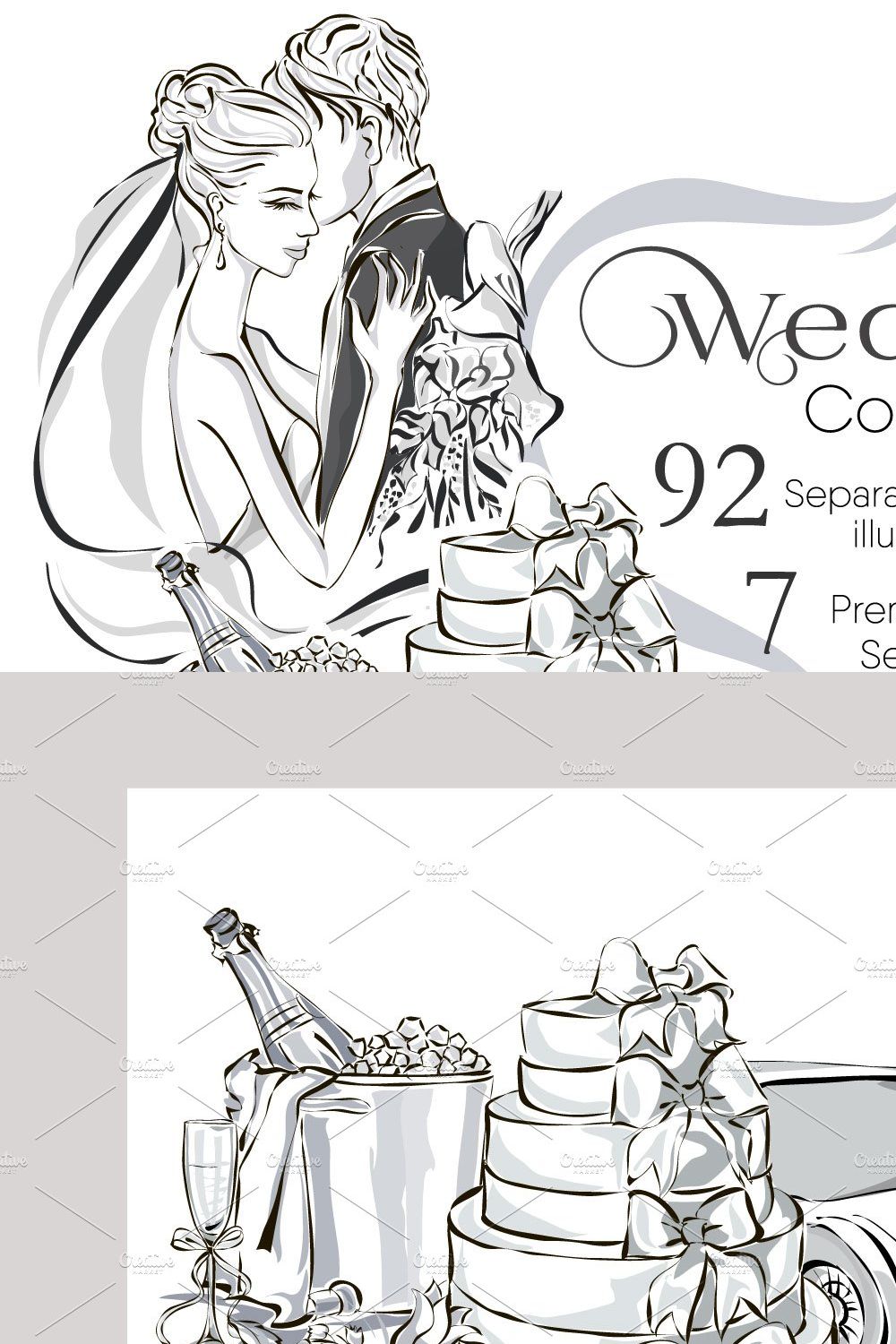 Wedding Collection pinterest preview image.