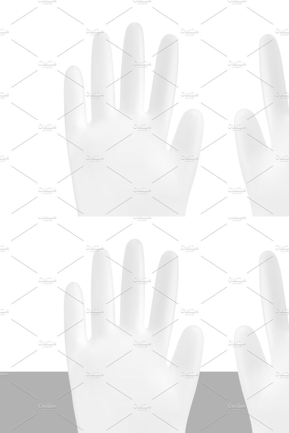 White disposable nitrile gloves pinterest preview image.