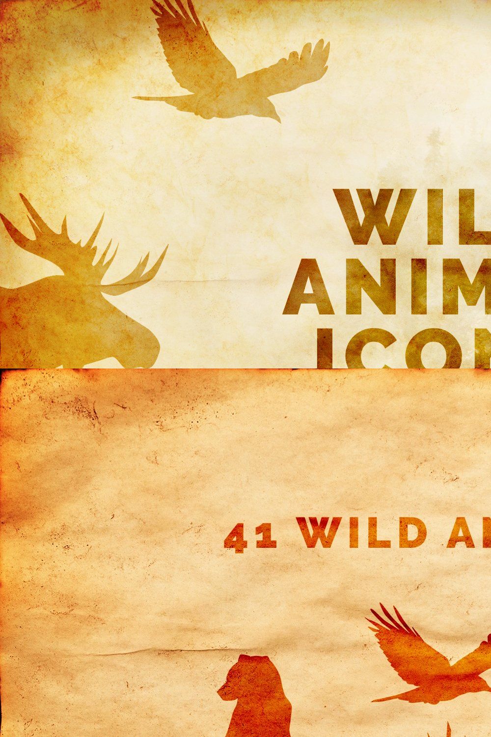 Wild Animals of North America pinterest preview image.