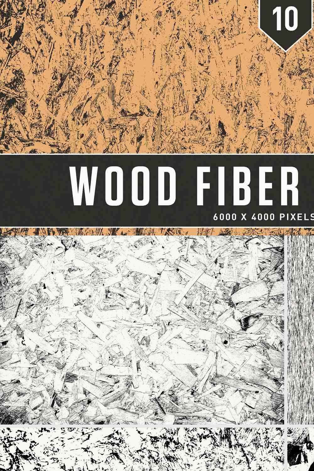 Wood Fiber Textures pinterest preview image.