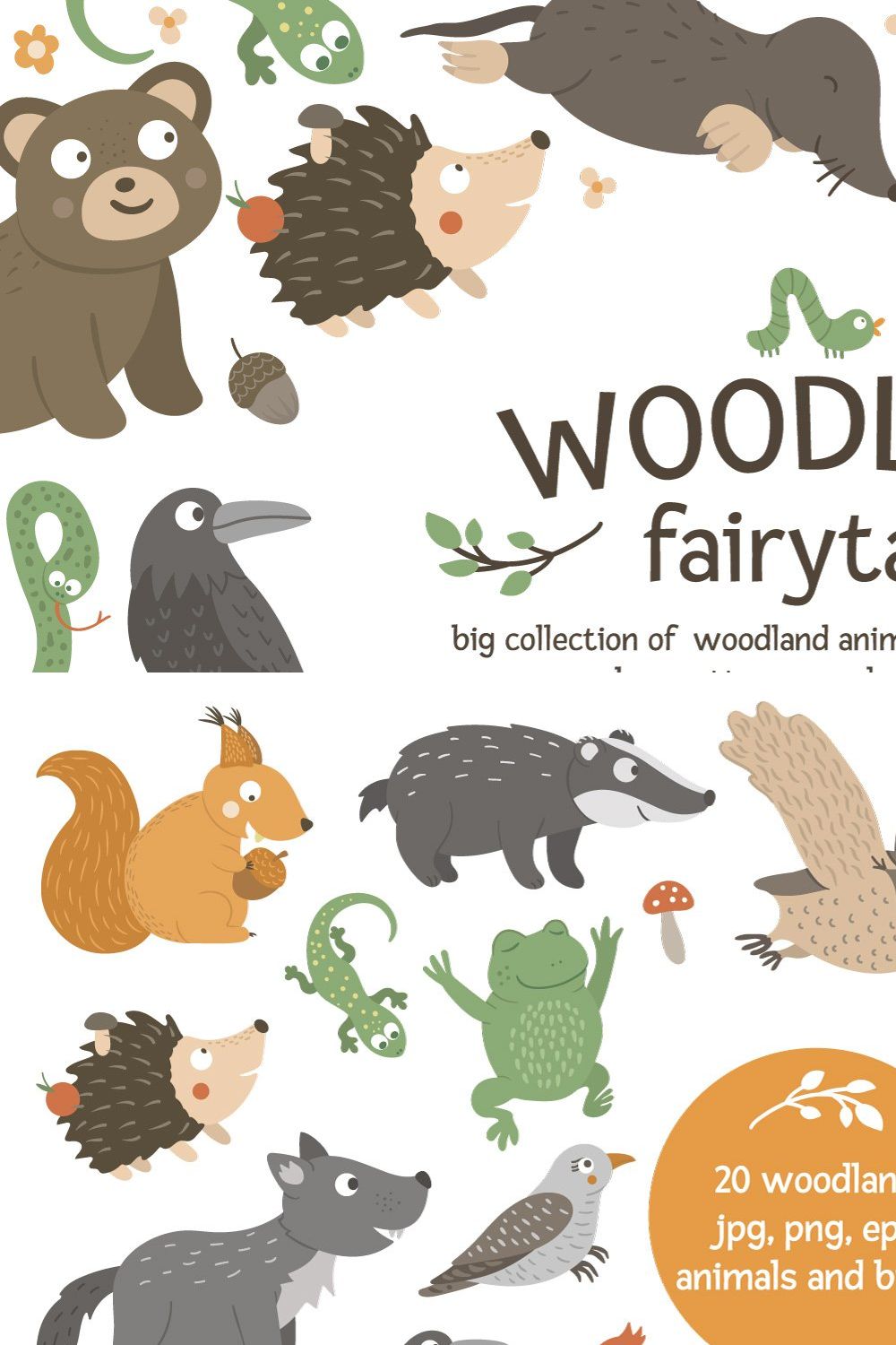 Woodland Fairytale pinterest preview image.