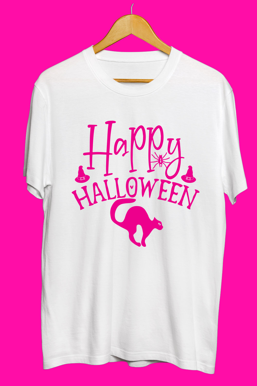 Halloween SVG T Shirt Designs Bundle pinterest preview image.