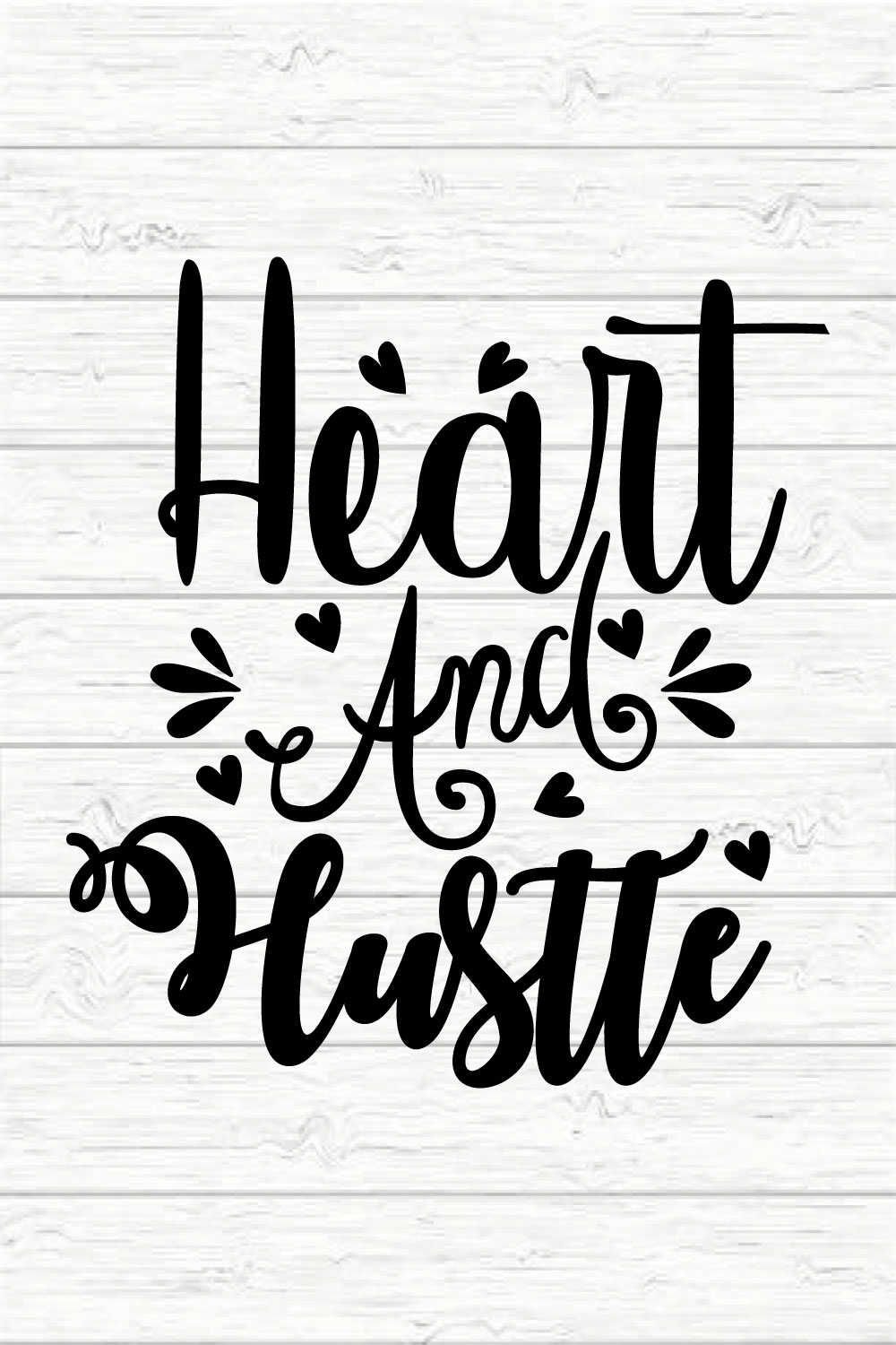 Heart And Hustle pinterest preview image.