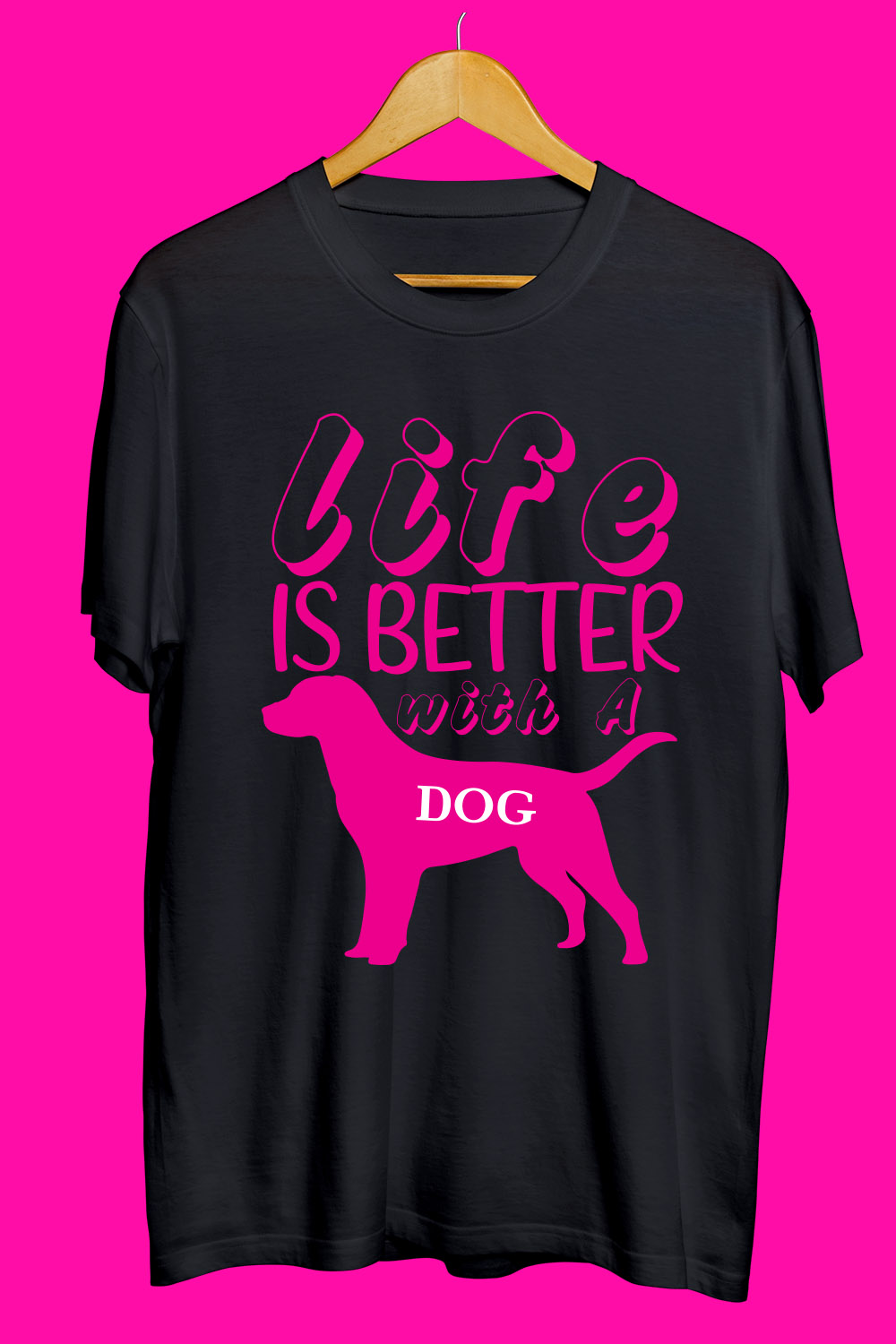 Dog SVG T Shirt Designs Bundle pinterest preview image.