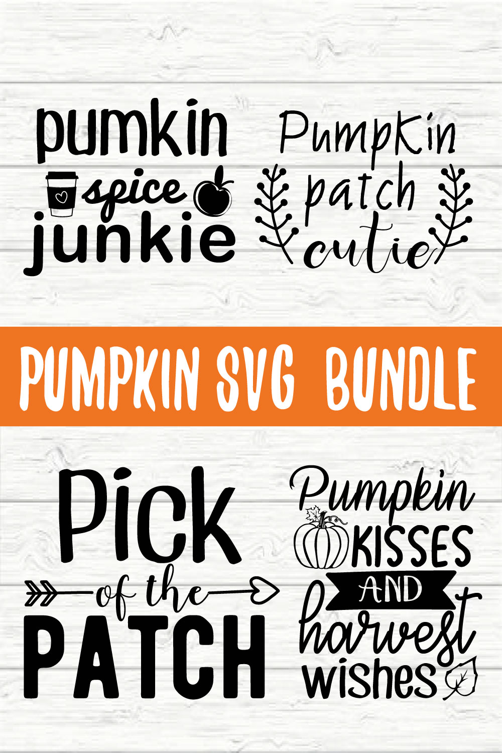 Pumpkin Design Bundle vol 4 pinterest preview image.