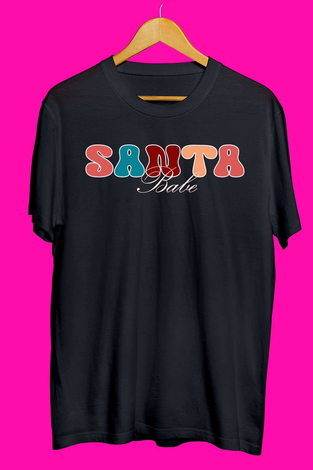 Christmas SVG T Shirt Designs Bundle pinterest preview image.