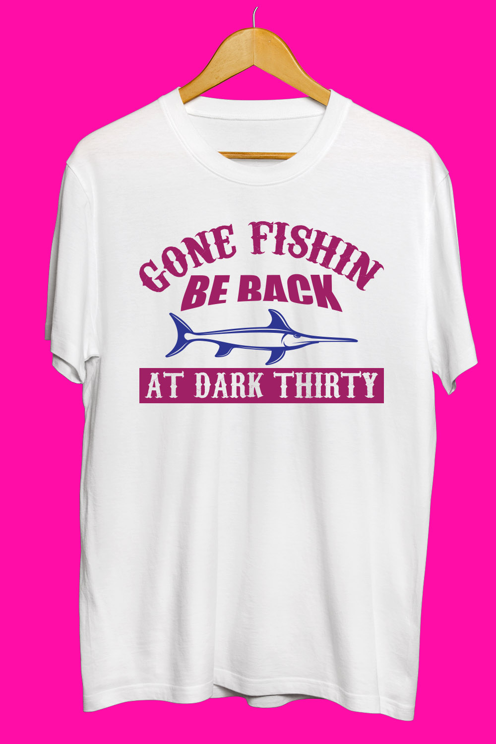 Fishing SVG T Shirt Designs Bundle pinterest preview image.