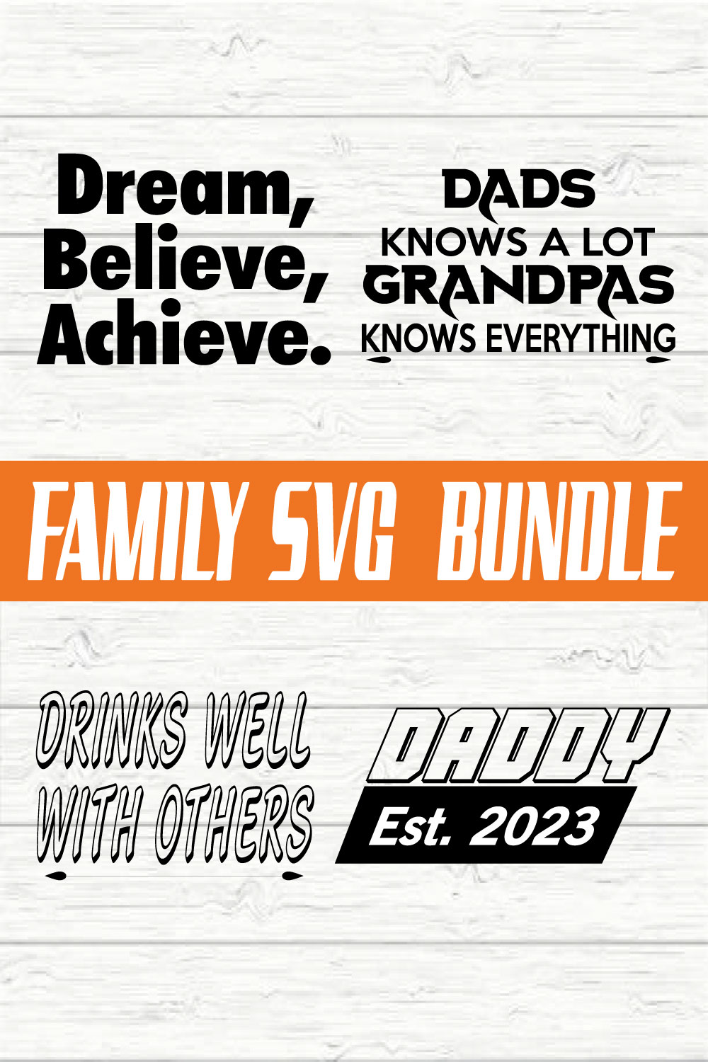Family Design Bundle vol 10 pinterest preview image.
