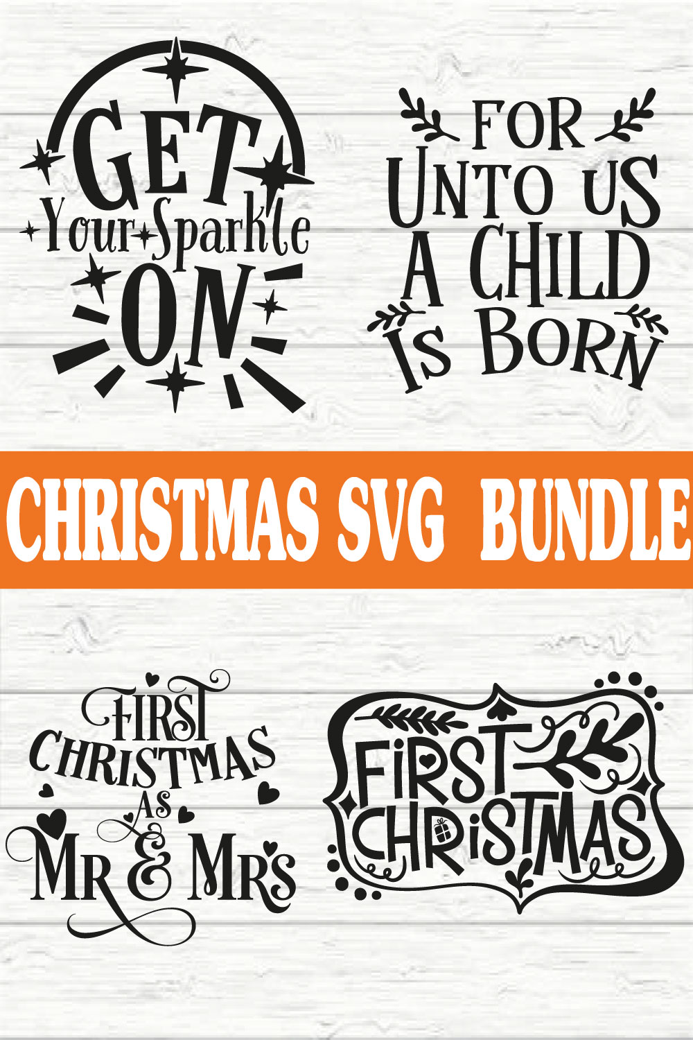 Christmas Svg Bundle vol 11 pinterest preview image.