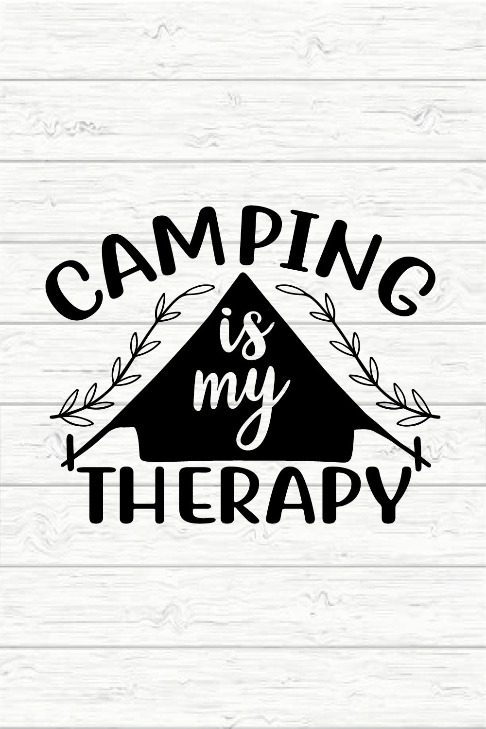 Camping Therapy pinterest preview image.