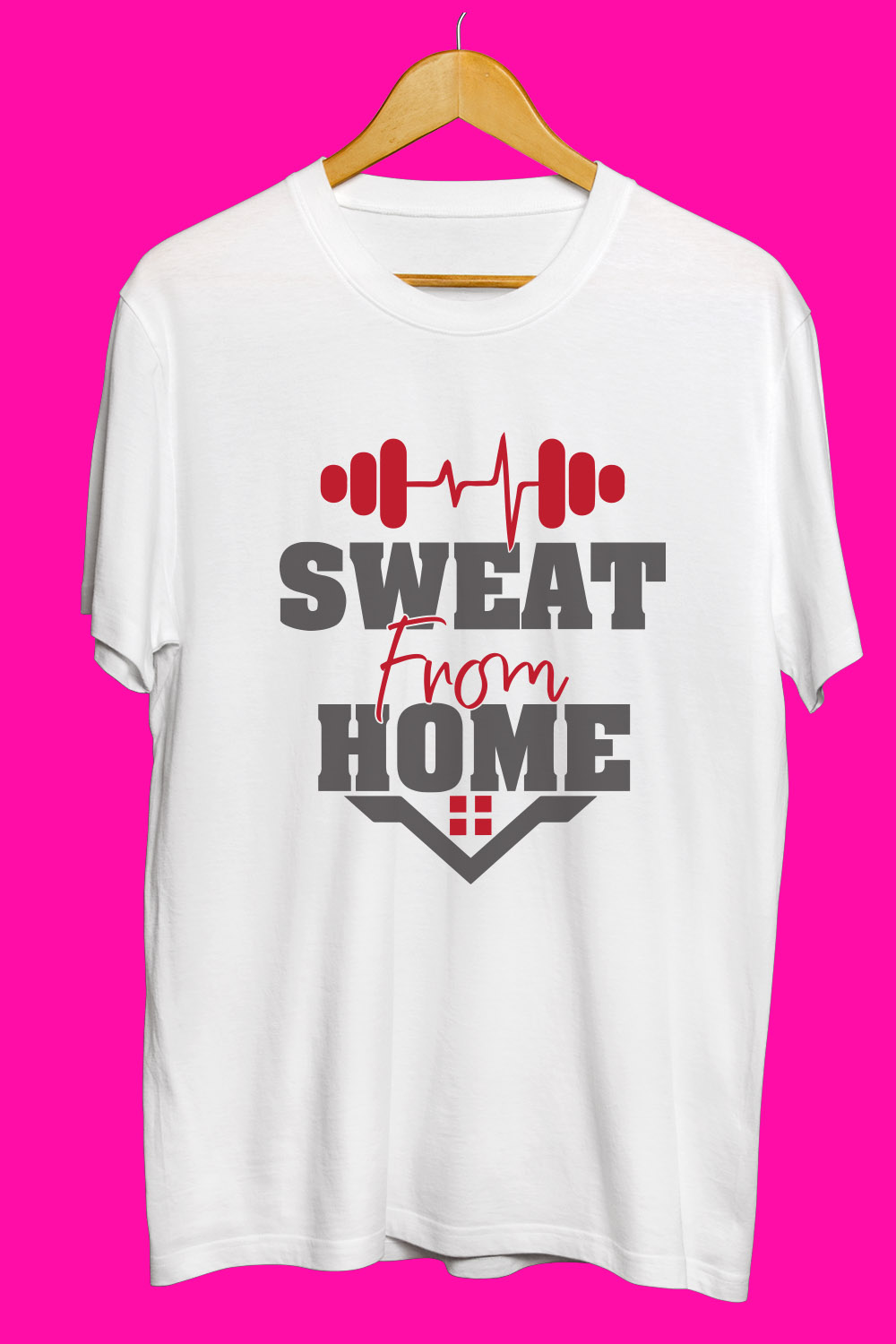 Gym SVG T Shirt Designs Bundle pinterest preview image.