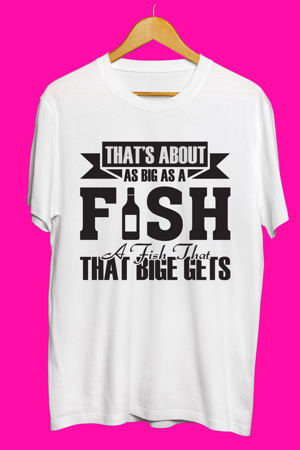 Fishing SVG T Shirt Designs Bundle pinterest preview image.