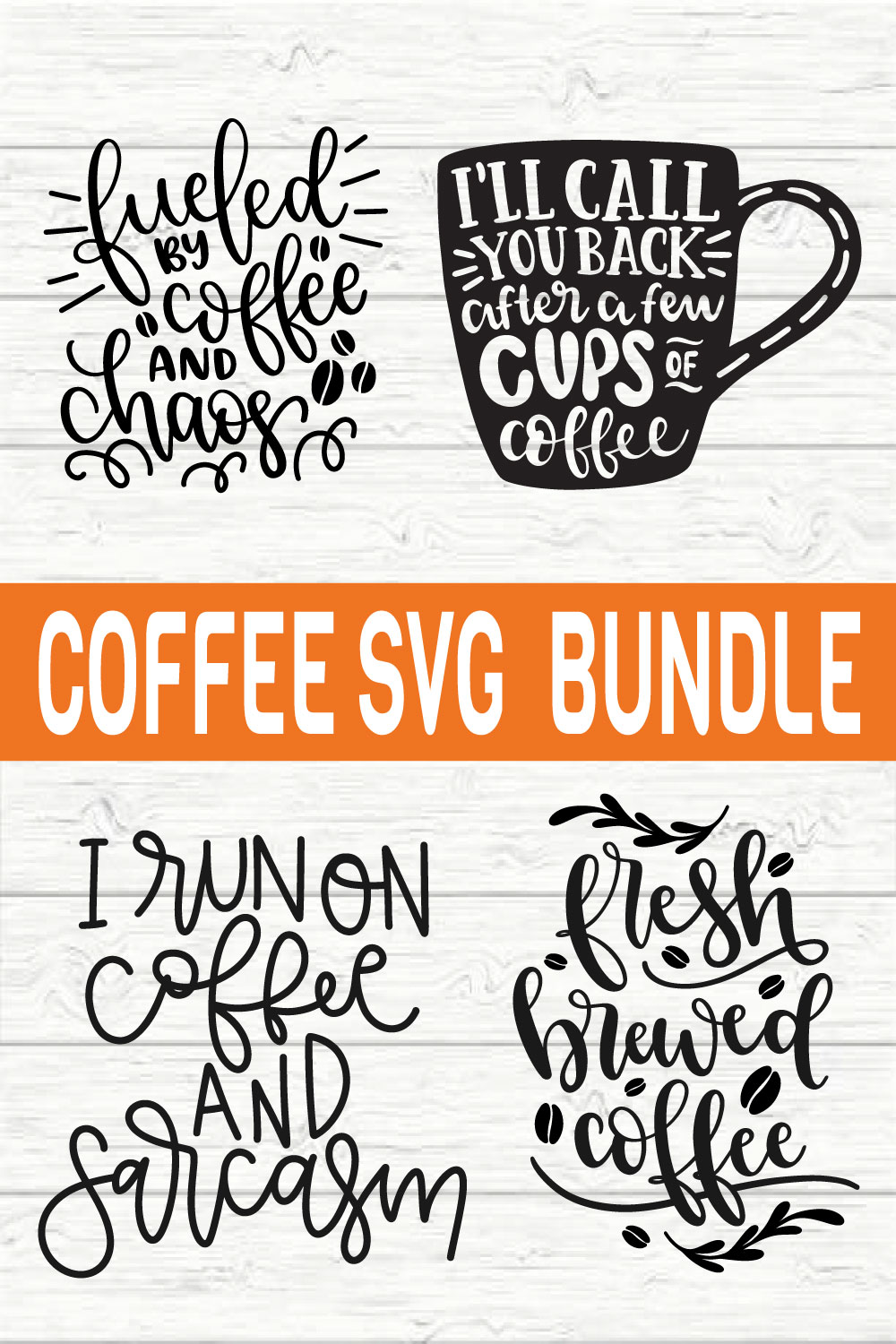 Coffee Svg Bundle vol2 pinterest preview image.