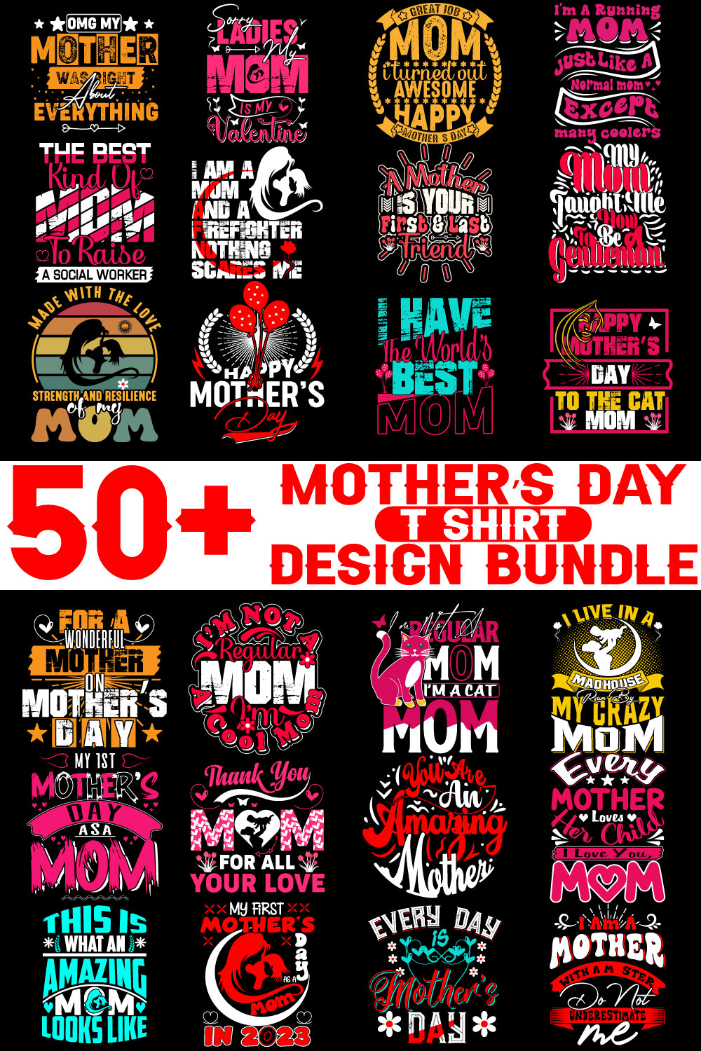 Mother day t shirt design pinterest preview image.