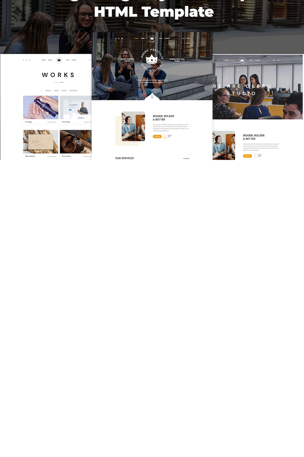 Free Digital Agency Bootstrap Website Theme pinterest preview image.