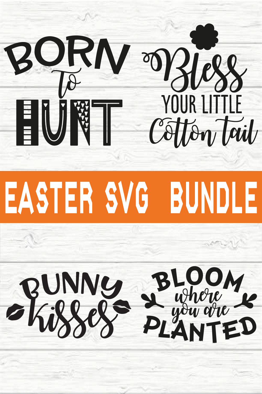 Easter Svg Bundle vol 2 pinterest preview image.