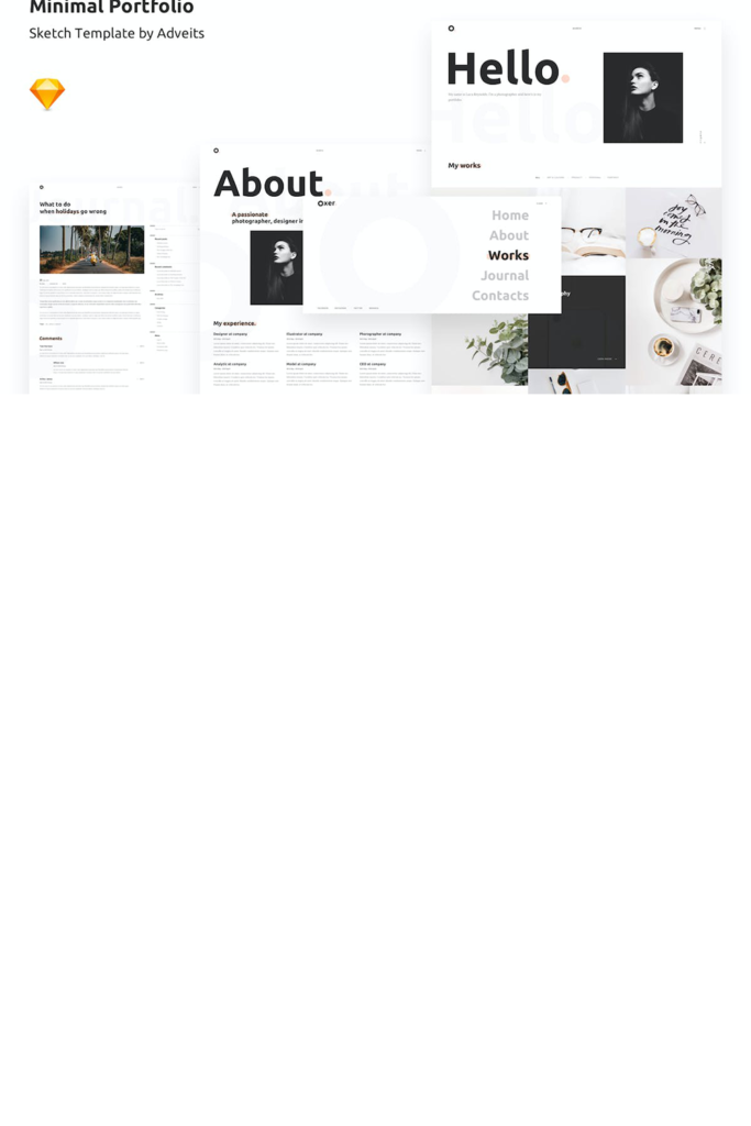 Free Personal Portfolio HTML Template - MasterBundles