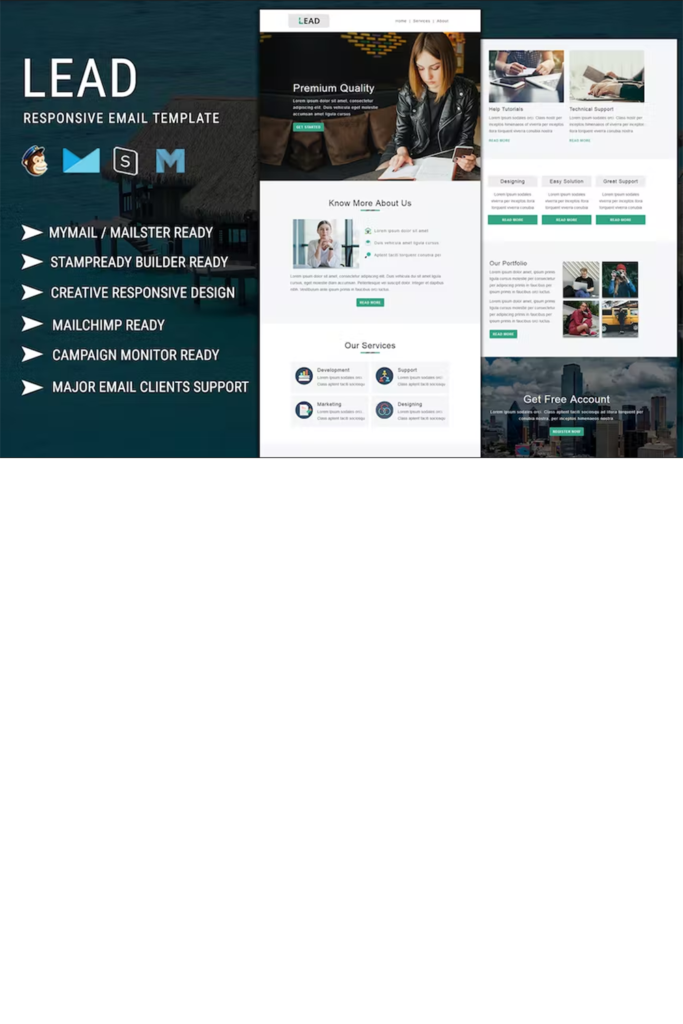 Lead Responsive Email Template - MasterBundles