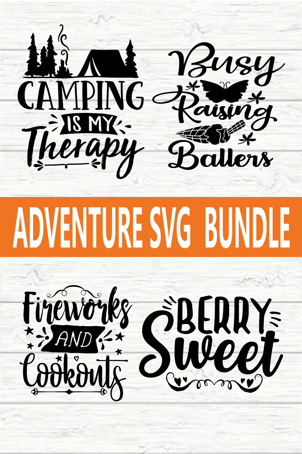 Adventure Svg Bundle vol 2 pinterest preview image.