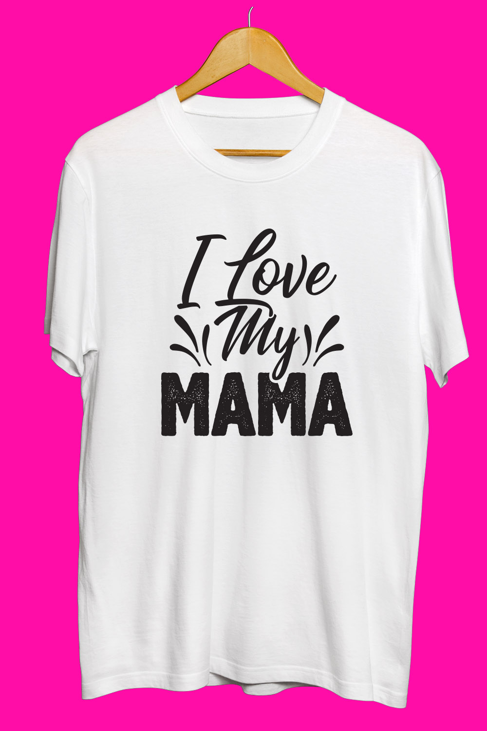 Mama T Shirt Designs Bundle pinterest preview image.