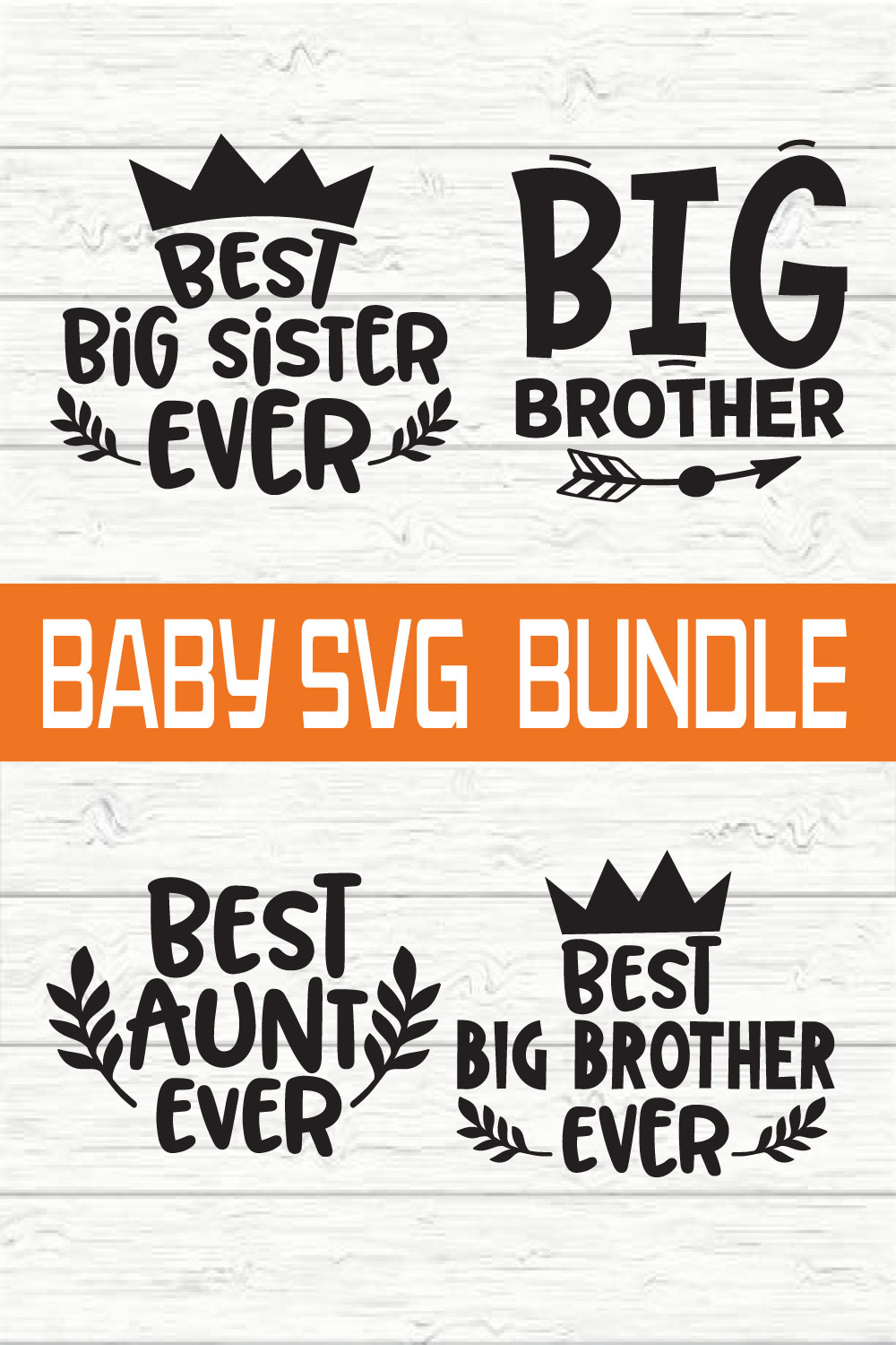 Baby Svg Typography Bundle vol 19 pinterest preview image.