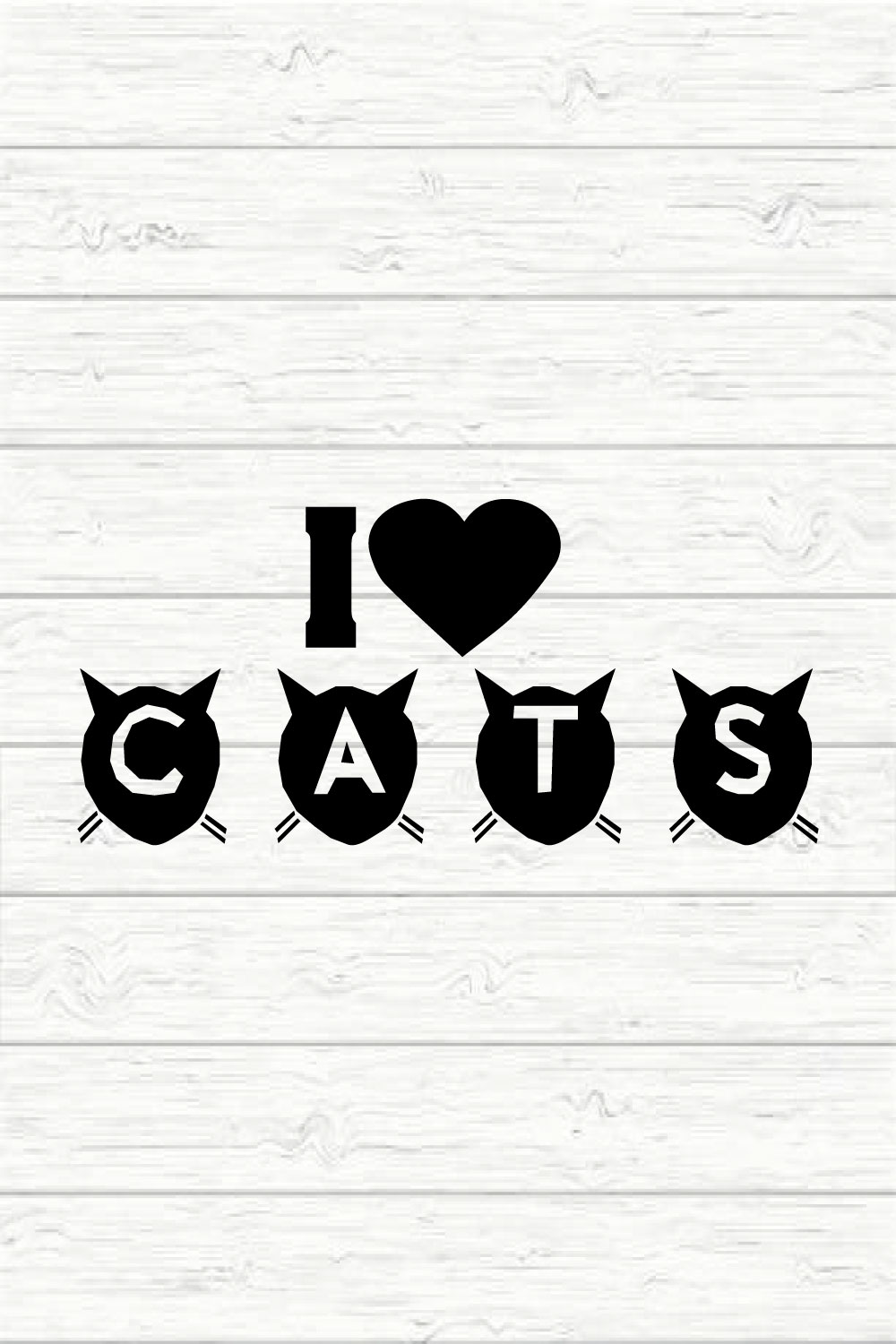 I Love Cats pinterest preview image.