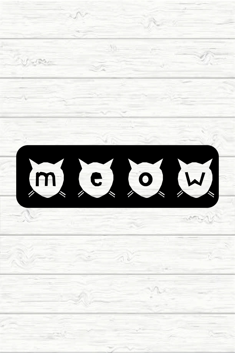 Meow Svg pinterest preview image.