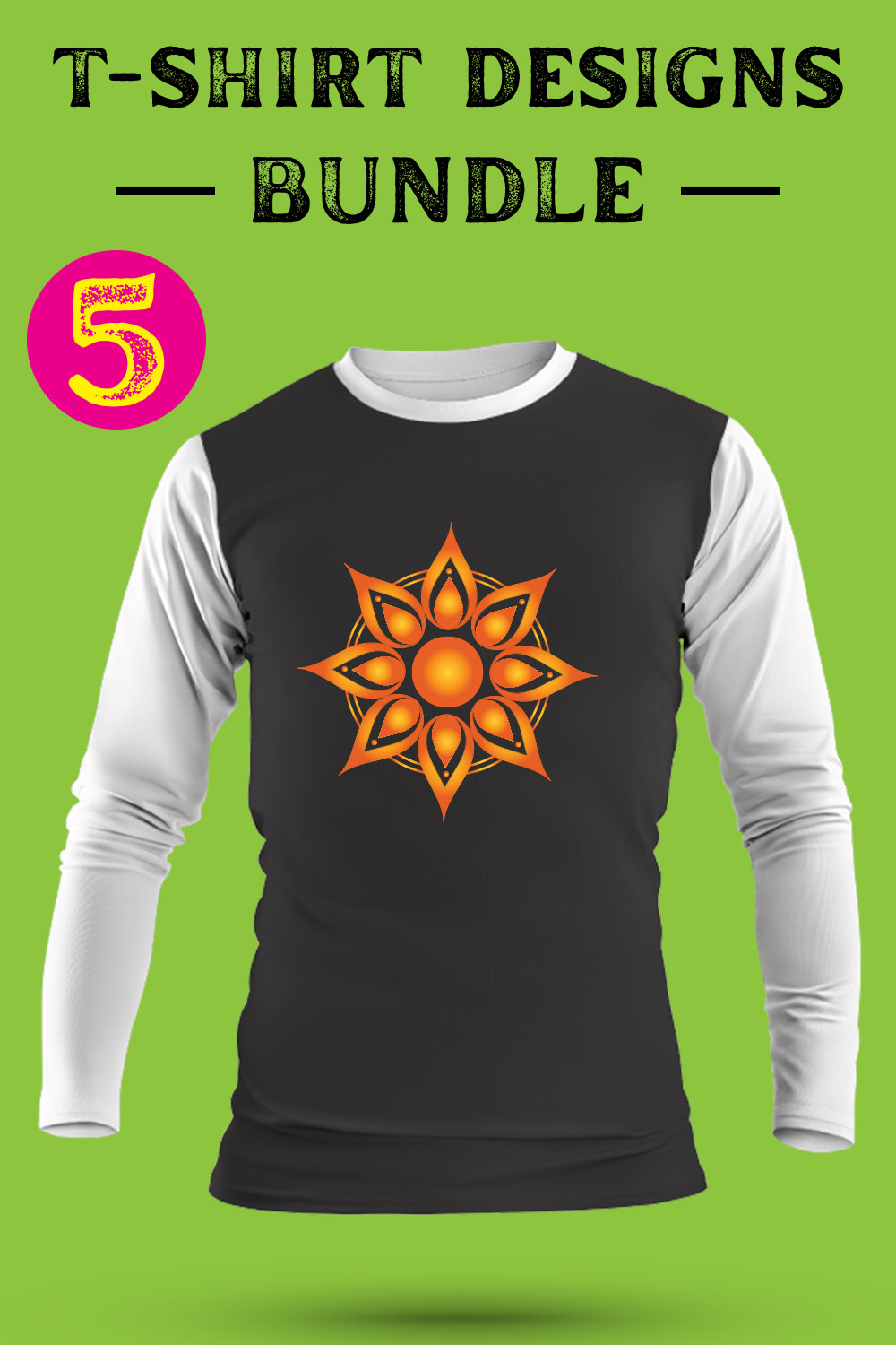 Diwali SVG T Shirt Designs Bundle pinterest preview image.