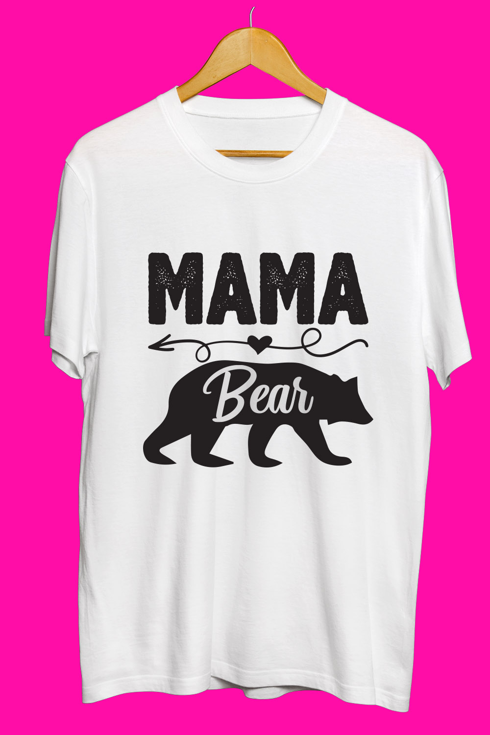 Mama T Shirt Designs Bundle pinterest preview image.