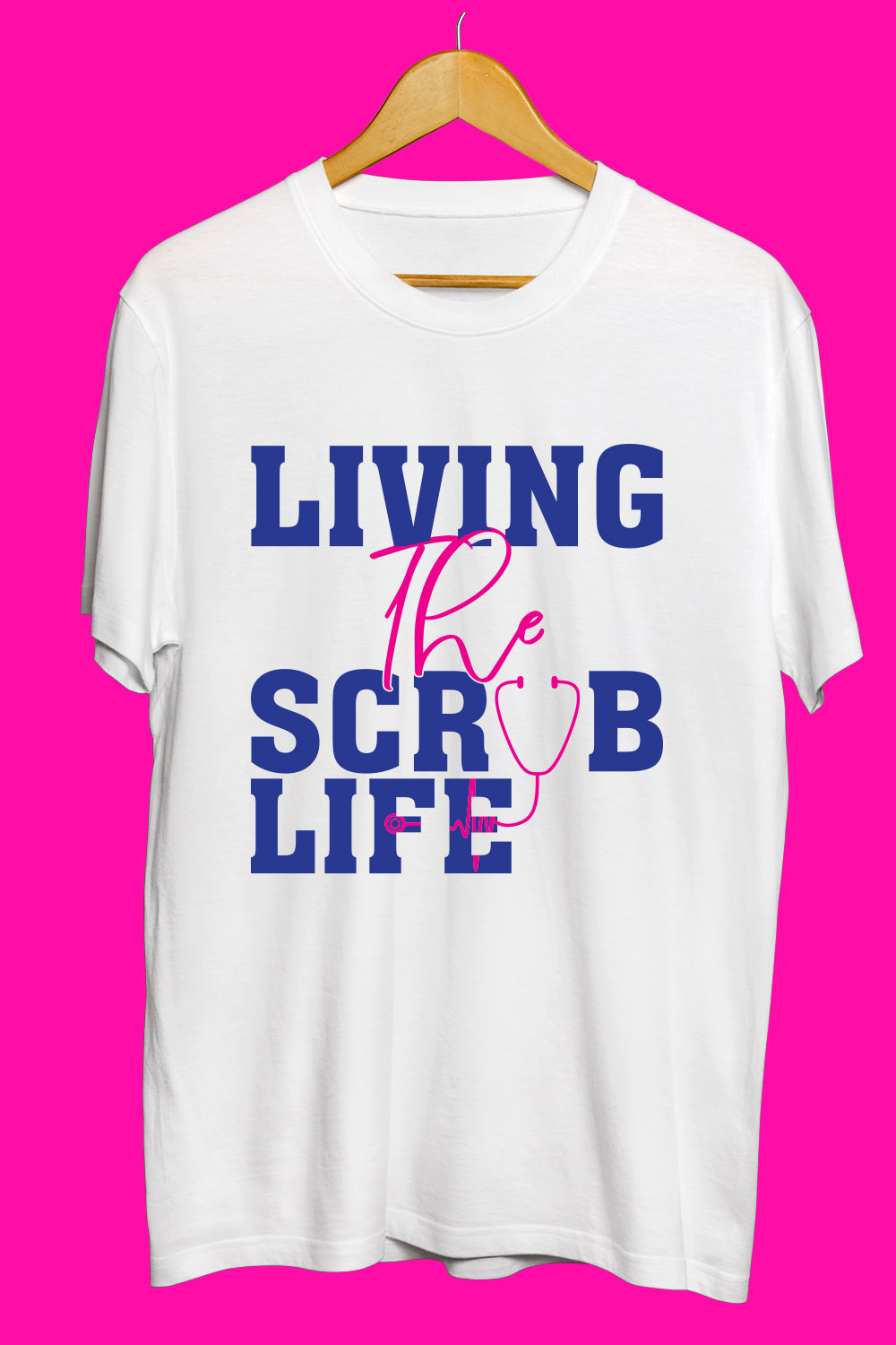 Nurse Day SVG T Shirt Designs Bundle pinterest preview image.