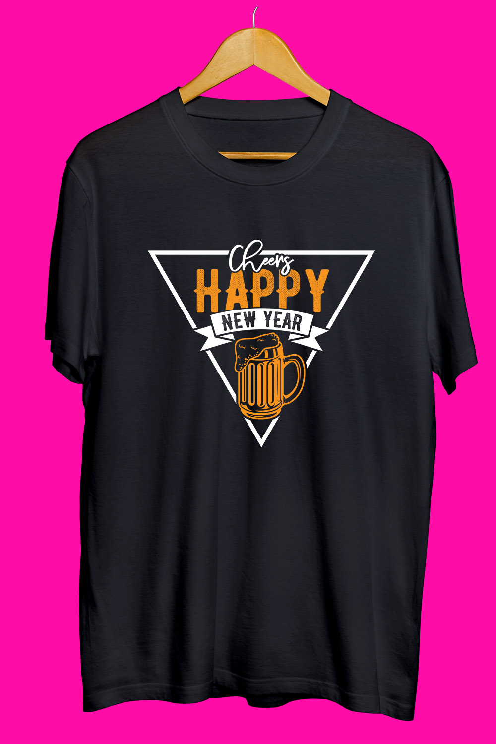 Happy new year SVG Bundle pinterest preview image.