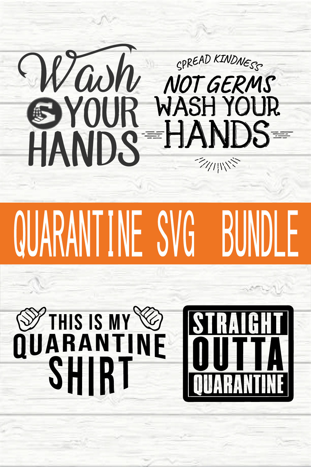 Quarantine Design Bundle vol 4 pinterest preview image.