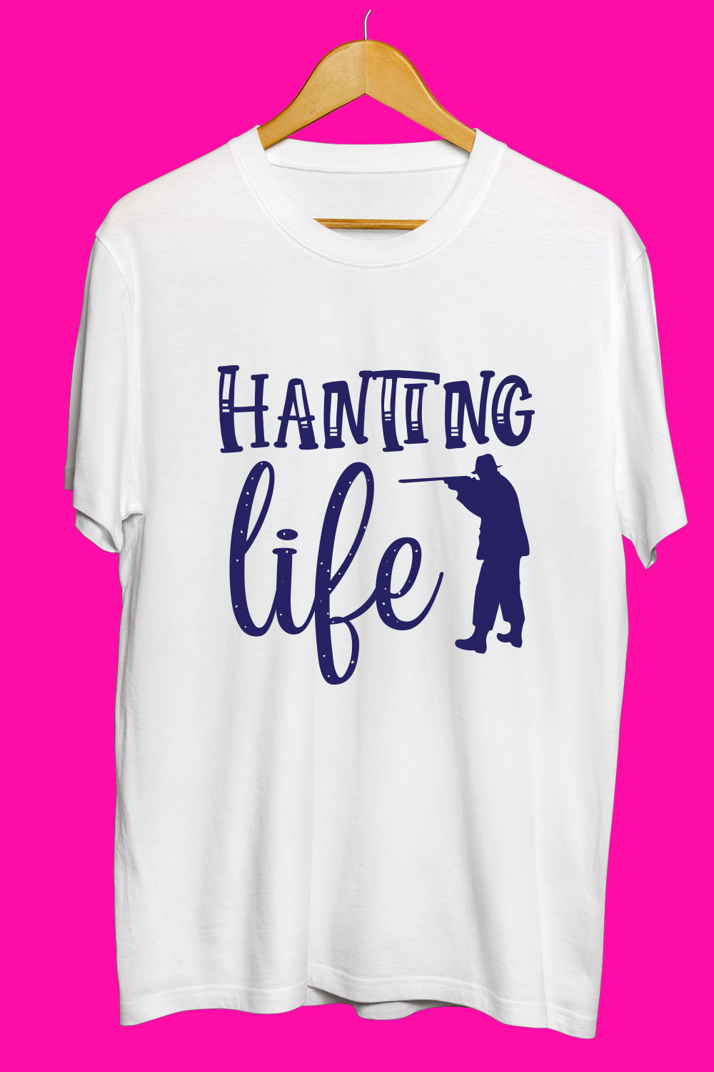 Hunting SVG T Shirt Designs Bundle pinterest preview image.
