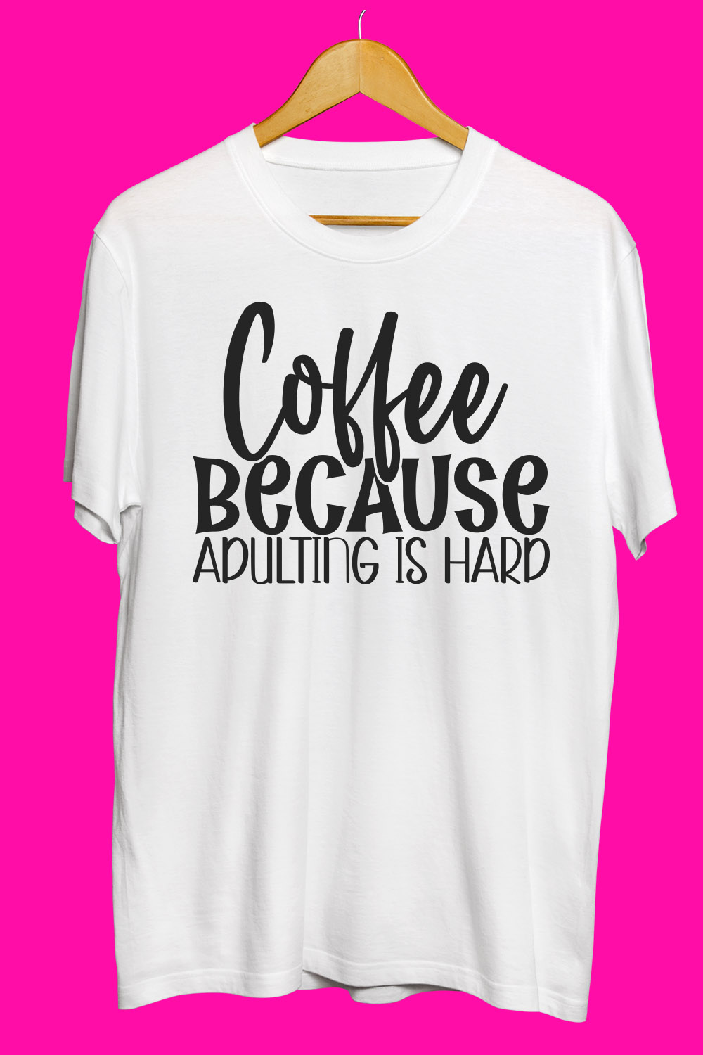 Coffee SVG T Shirt Designs Bundle pinterest preview image.