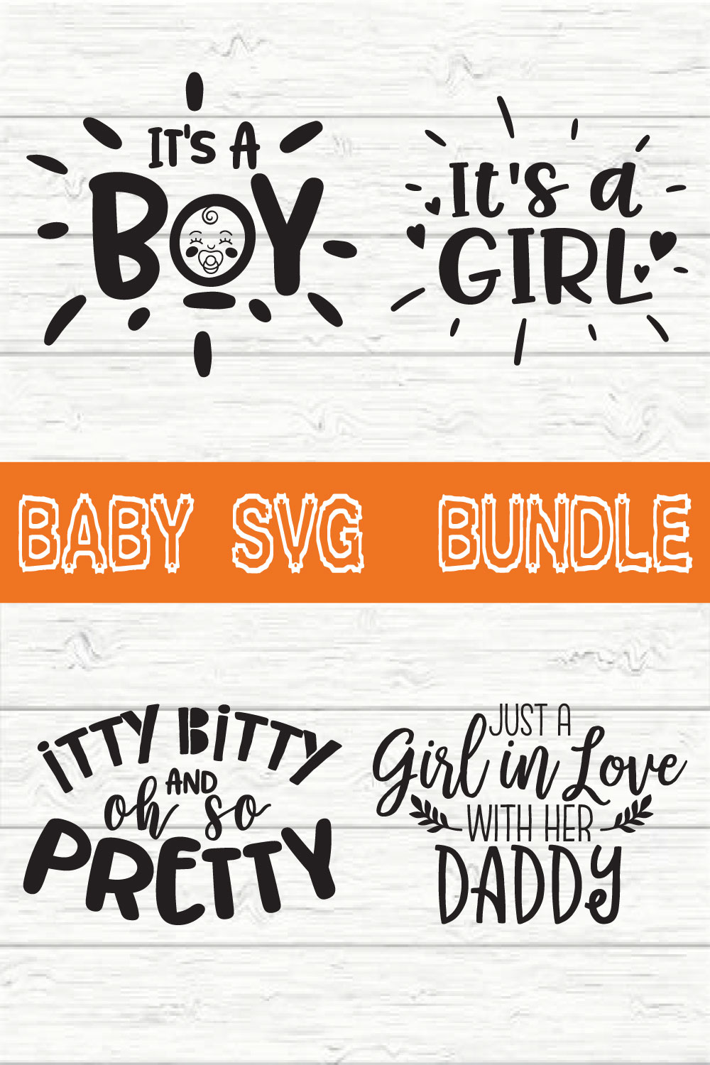 Baby Design Bundle vol 4 pinterest preview image.