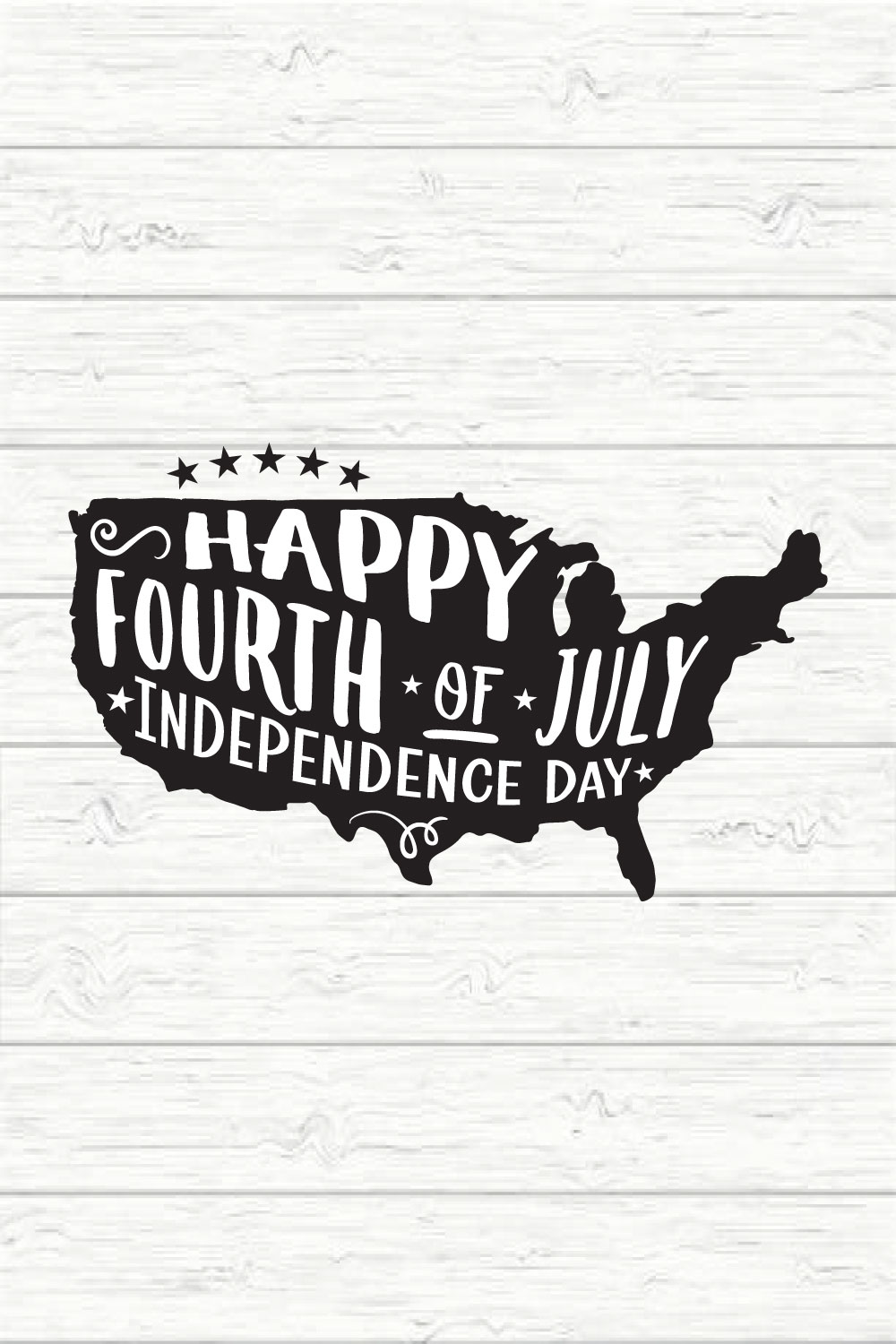 Happy Fourth Of July independence day pinterest preview image.