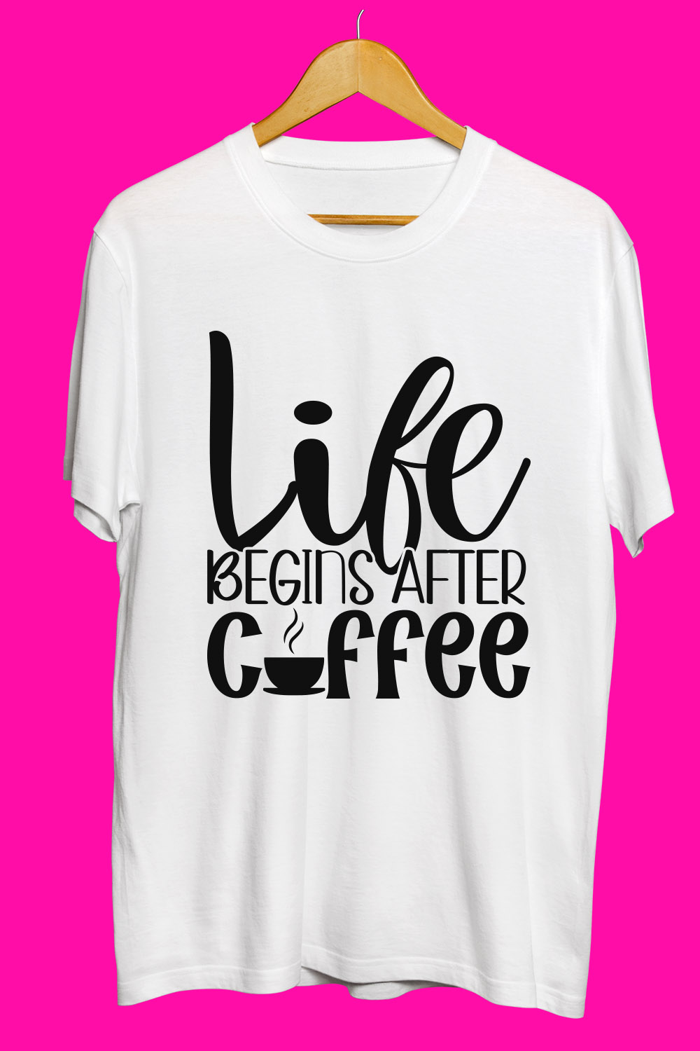 Coffee SVG T Shirt Designs Bundle pinterest preview image.