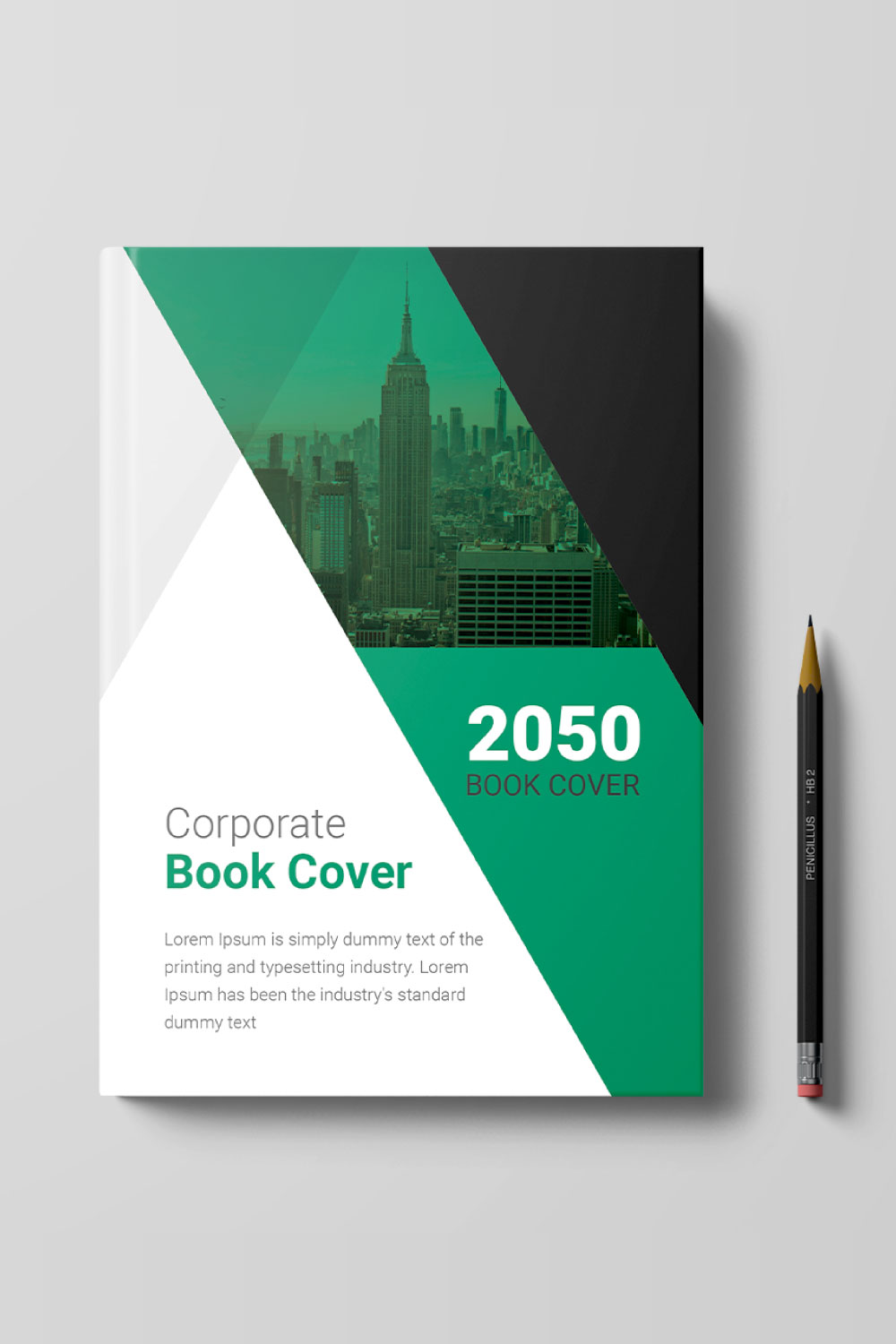 Corporate book cover design pinterest preview image.