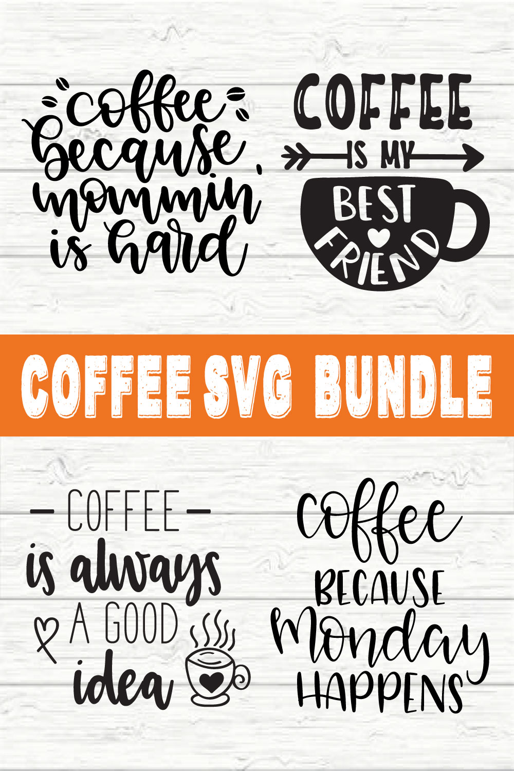 Coffee Design Bundle vol 4 pinterest preview image.
