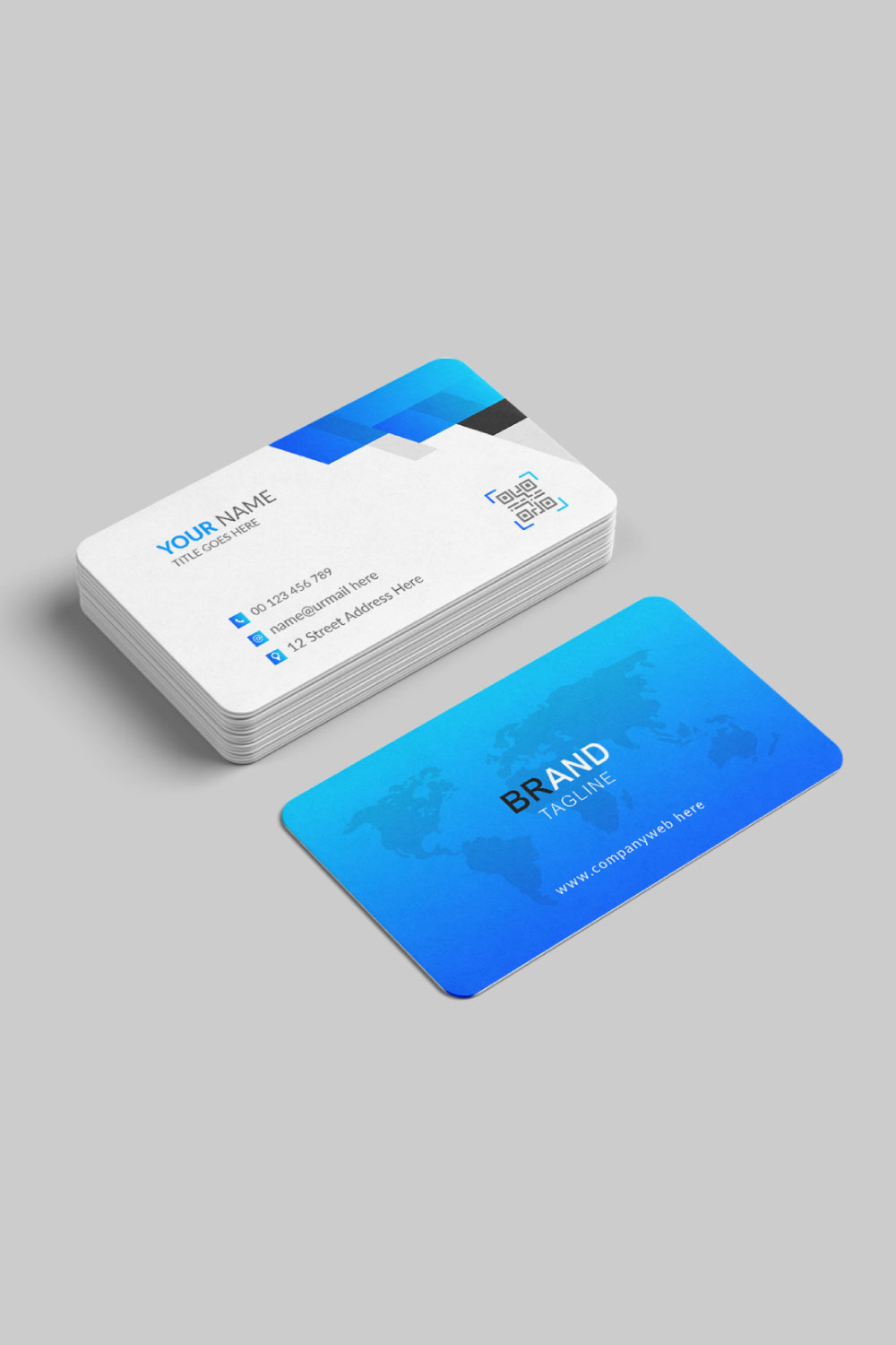 Business card pinterest preview image.