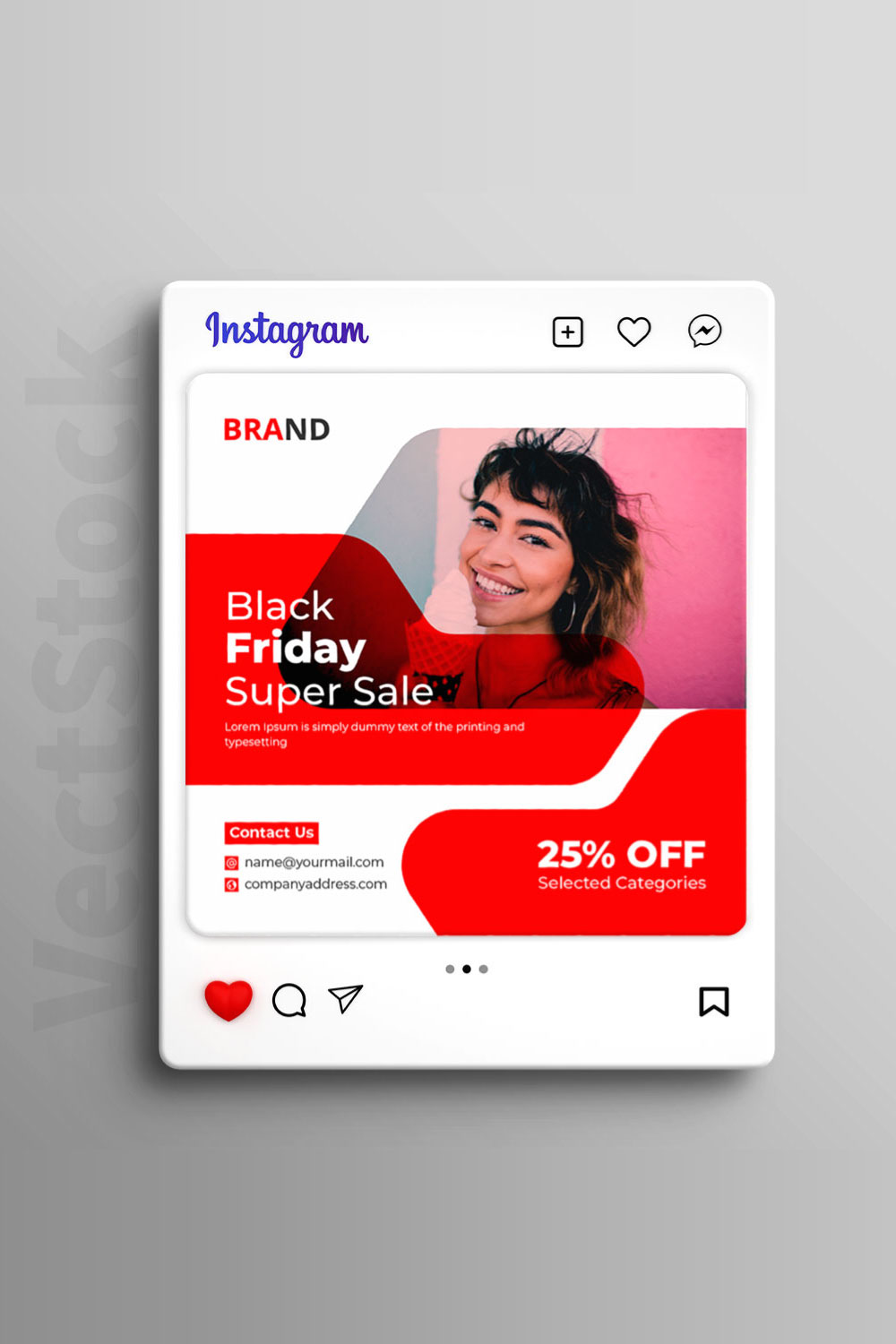 Black Friday super sale social media Instagram post and banner template design pinterest preview image.