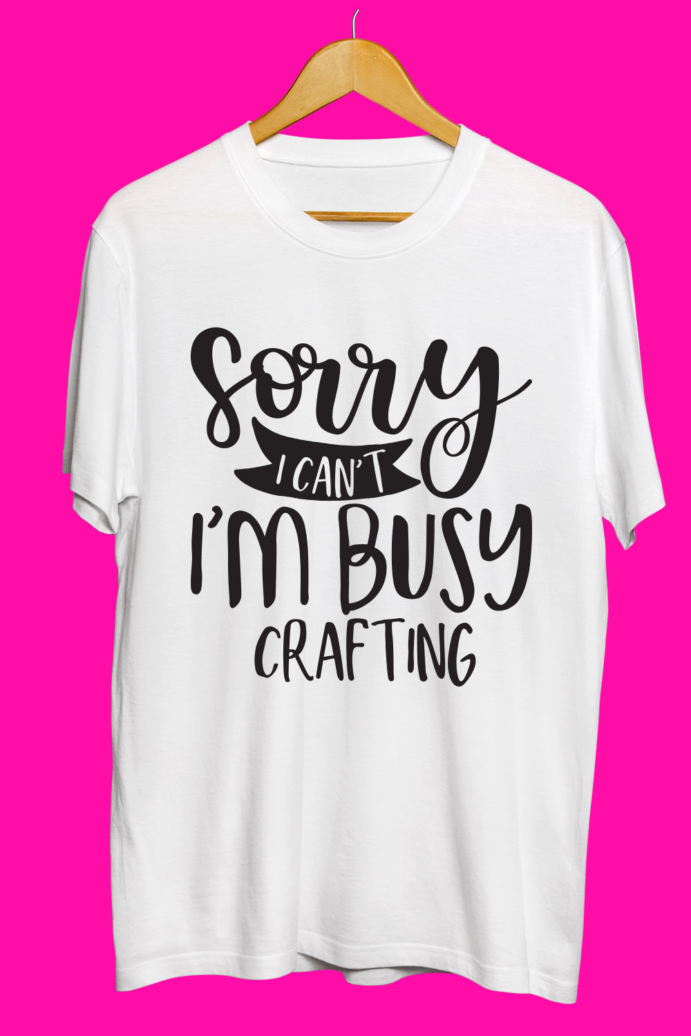 Craft SVG T Shirt Designs Bundle pinterest preview image.