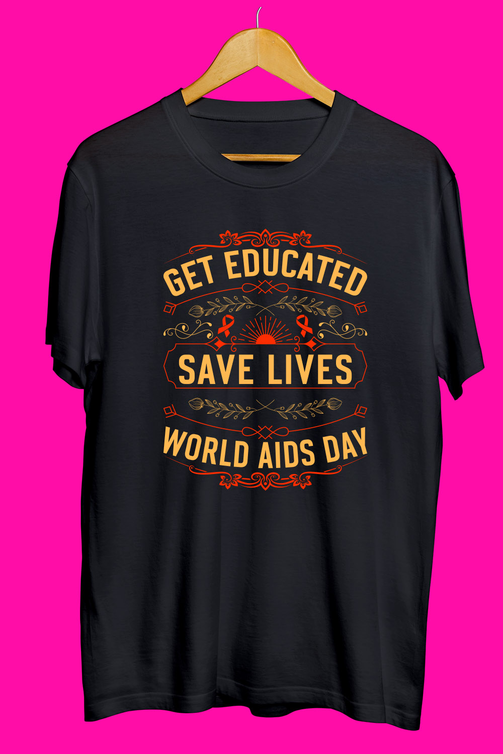 AIDS Day SVG Bundle pinterest preview image.