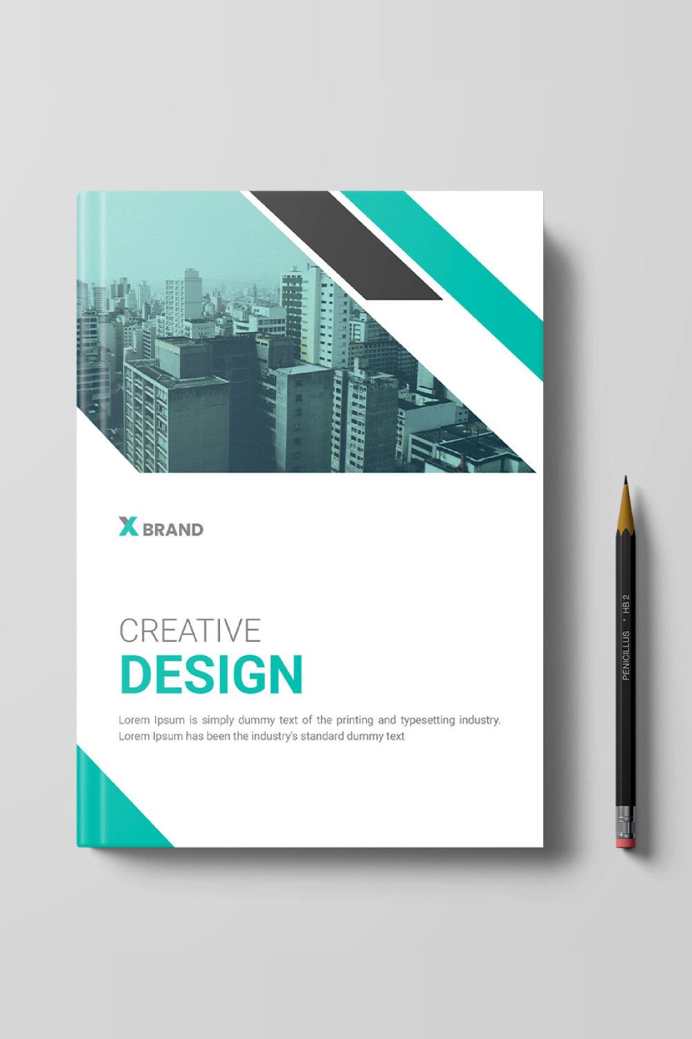 Business book cover design template pinterest preview image.