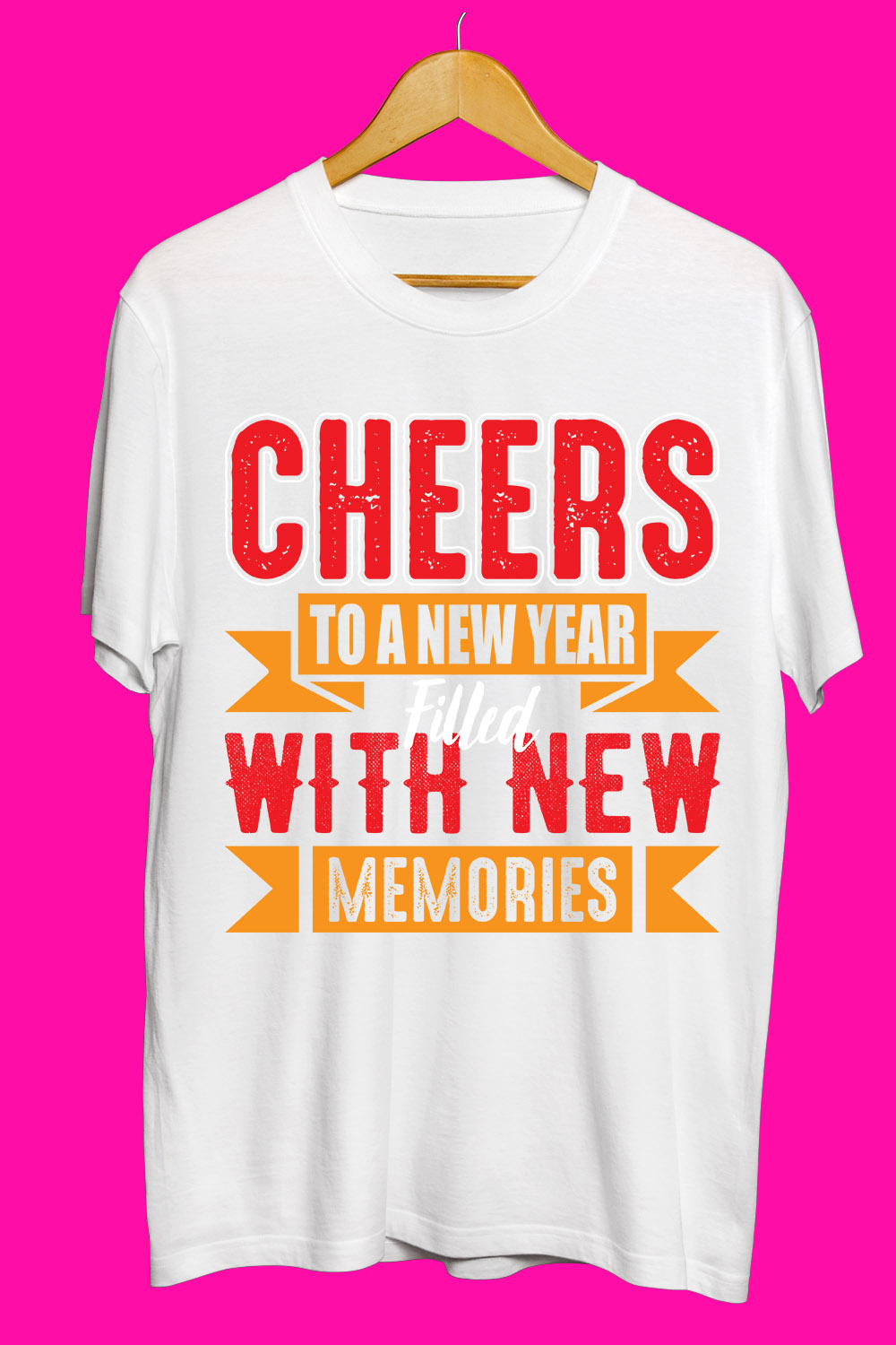 Happy new year SVG Bundle pinterest preview image.